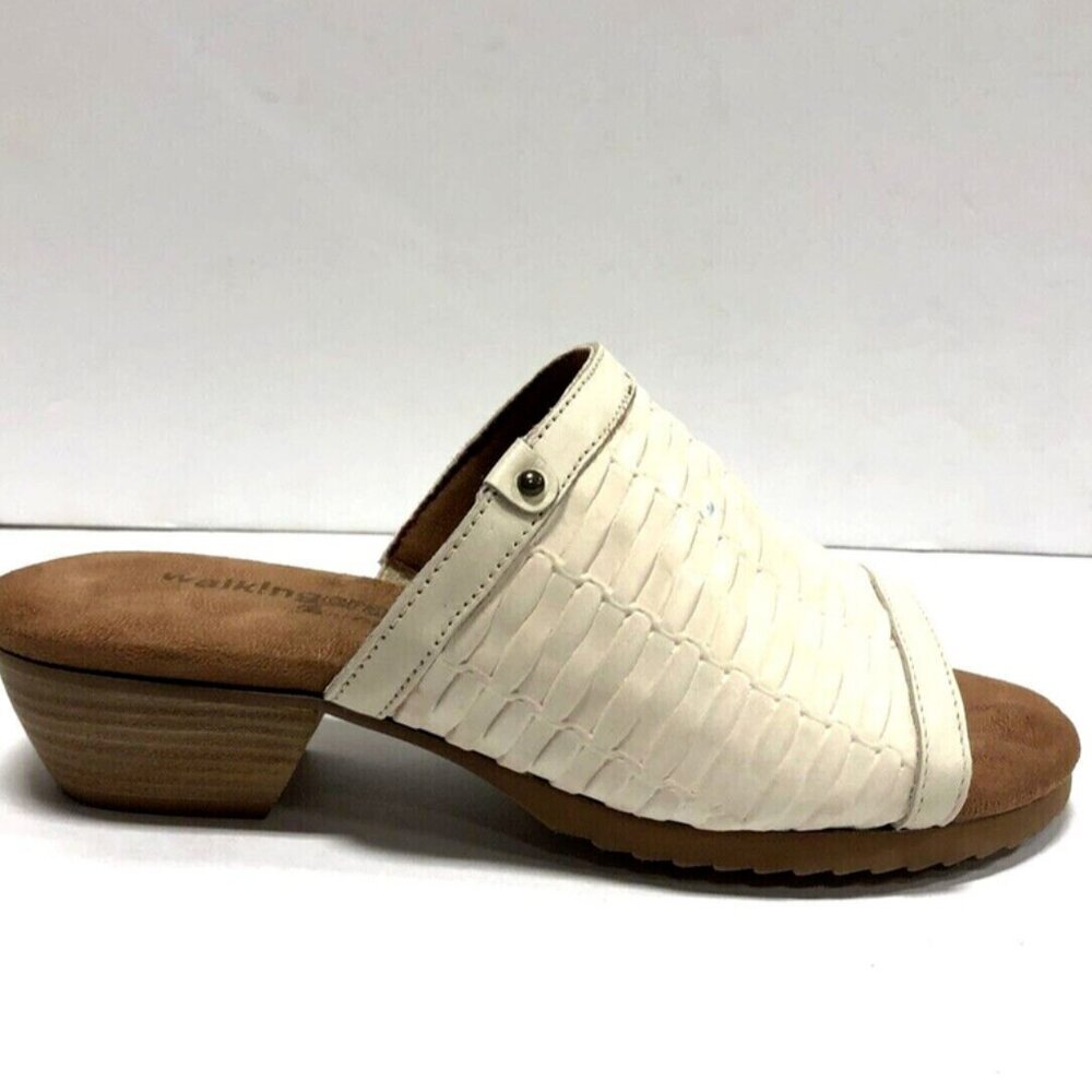 Walking Cradles Women's Cape, Ivory Wedge Sandals, Size 7W